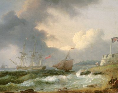 Voor de vloot, Cowes door Thomas Luny